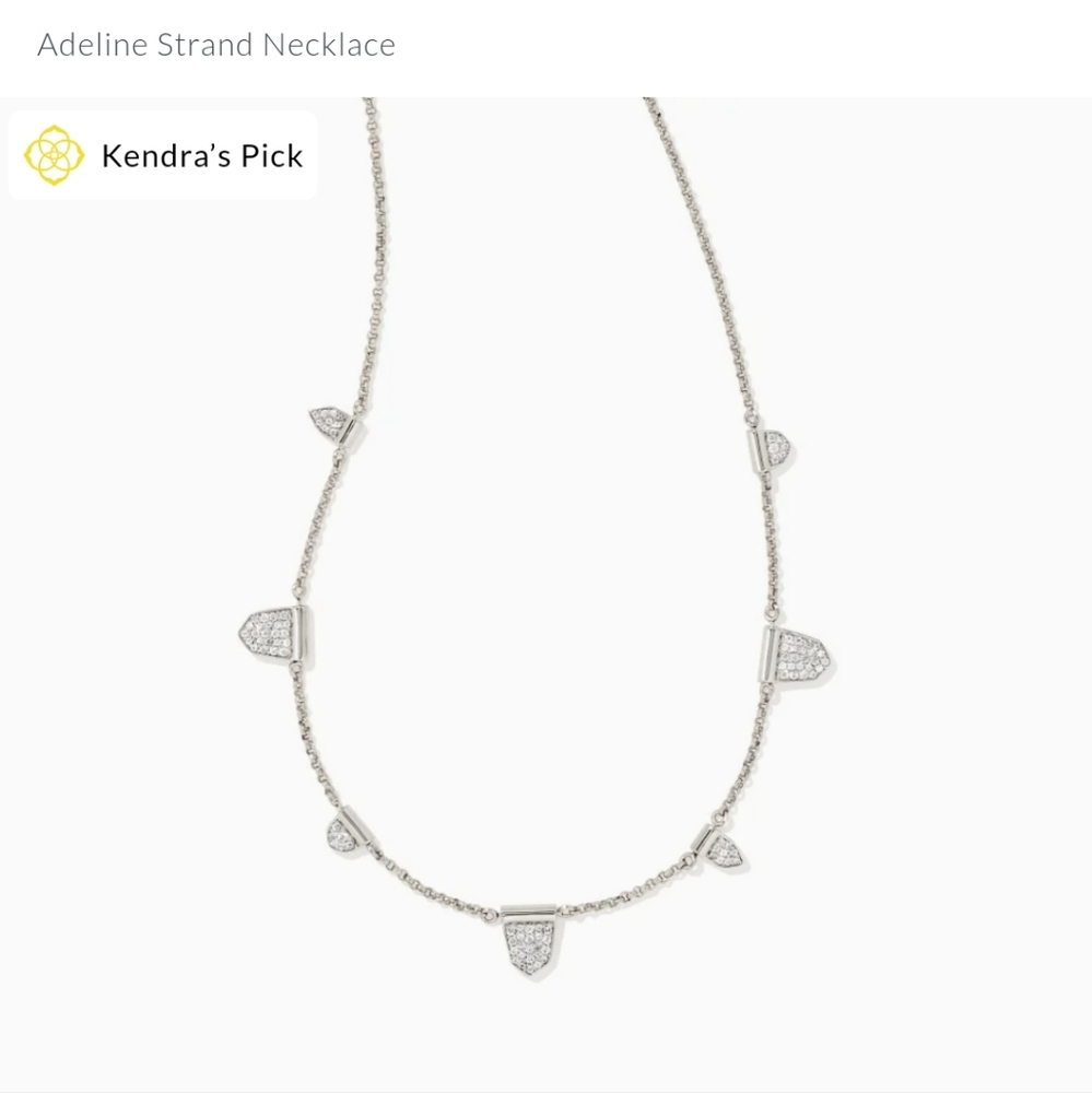 Kendra Scott Adeline Strand Necklace in Silver